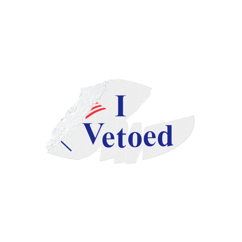 "I Vetoed" Sticker