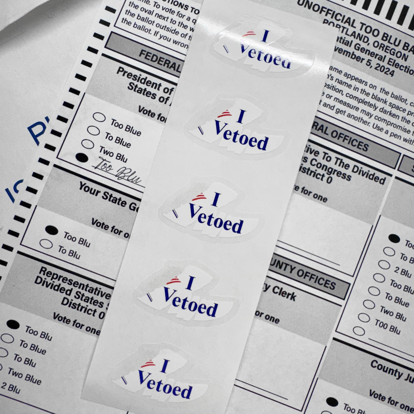 "I Vetoed" Sticker